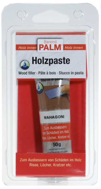 Holzpaste, 50 G Blister, mahagoni