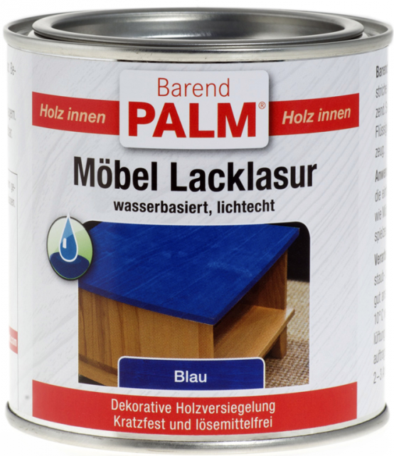 Möbel-Lacklasur blau