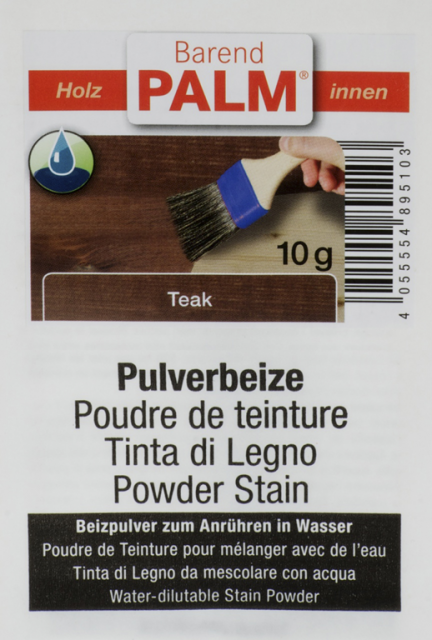 Pulverbeize, Teak